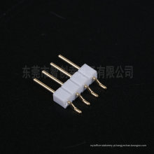 Conector de pino horizontal branco de 2,54 mm 4p